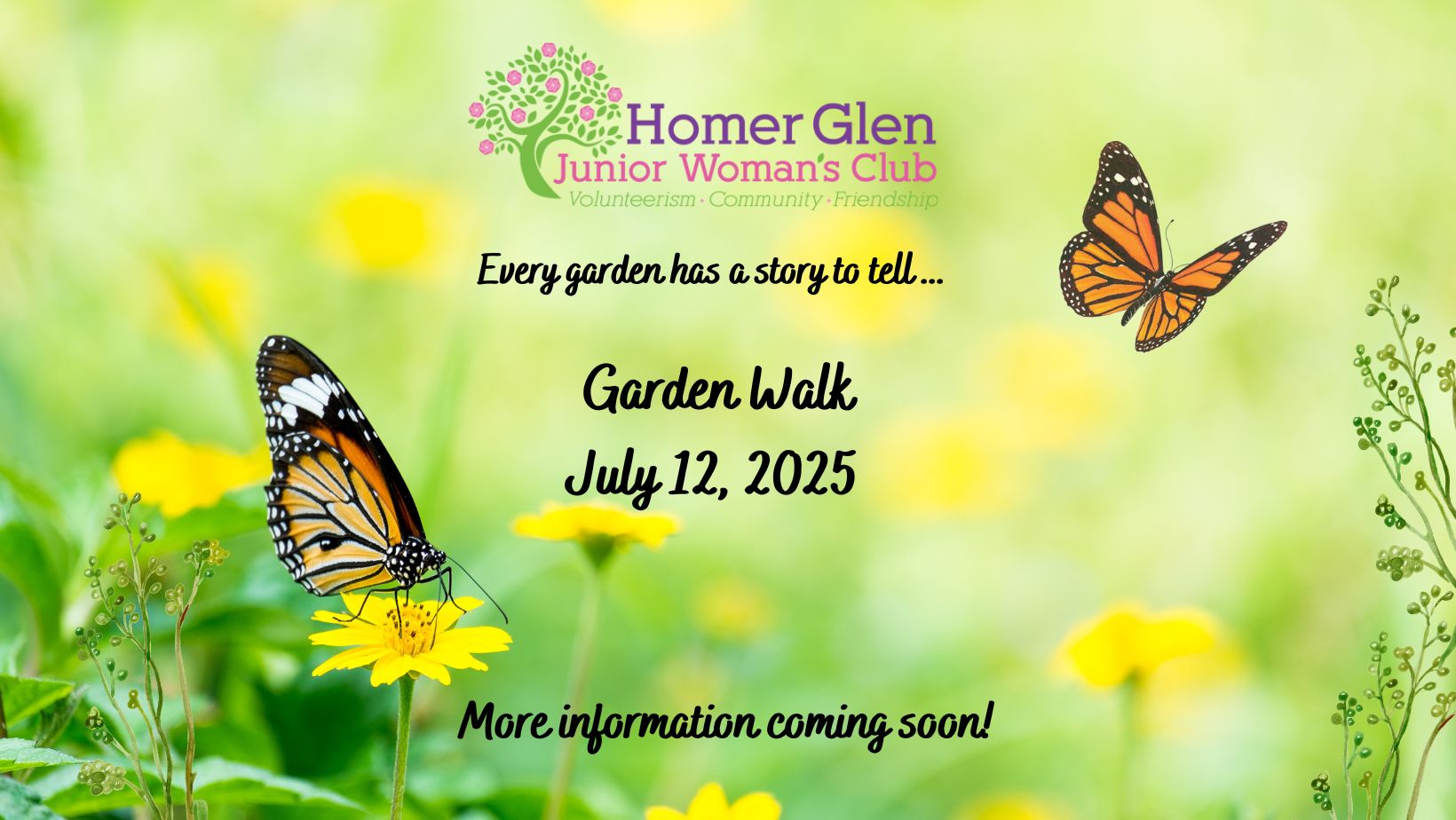 Garden Walk Save the Date